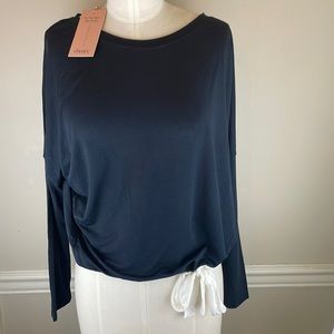 Everjey NWT Gisele Slouchy Top black size Medium
